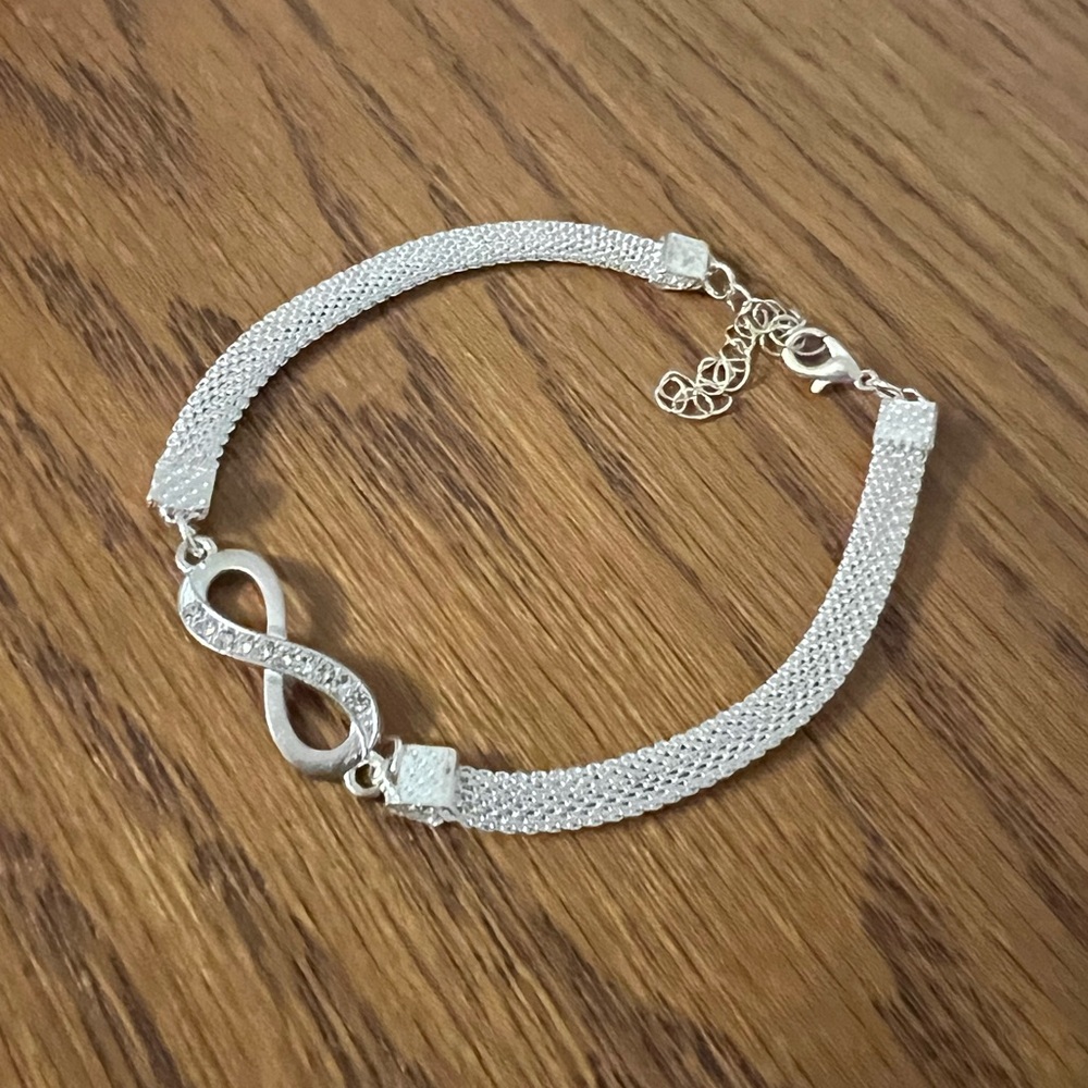 Elegant Silver Infinity Bracelet